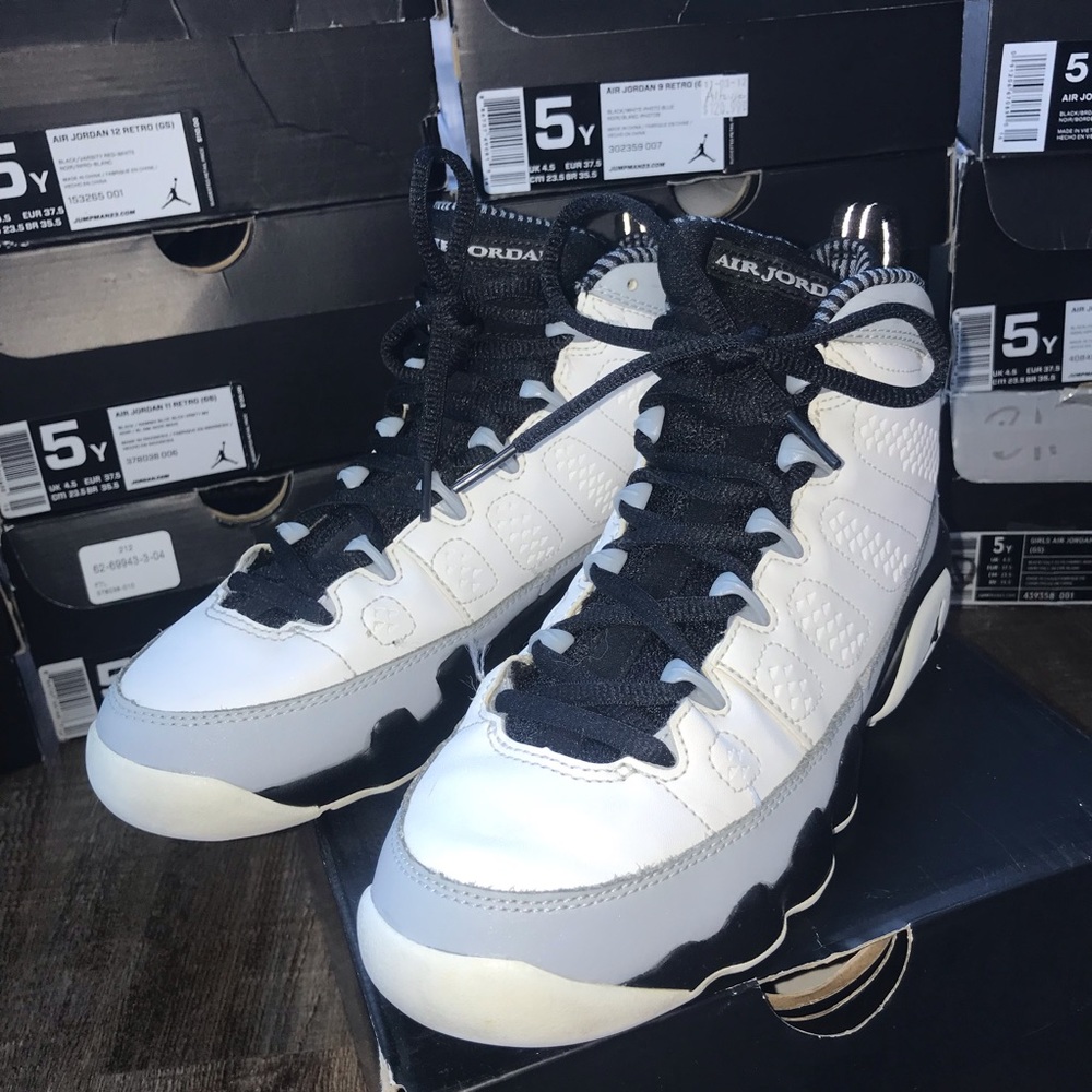 Air Jordan 9 Retro cool greys-Jumpman 23 MJ